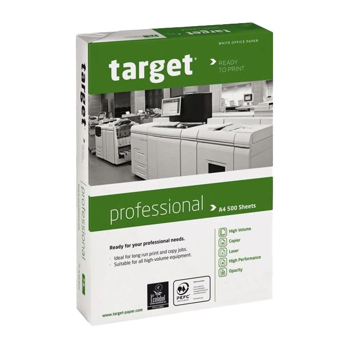RAMETTE DE PAPIER BLANC LASER A4 TARGET 80G 500F