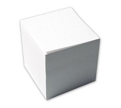 BLOC CUBE BLANC AVEC SOCLE SICOPA T607