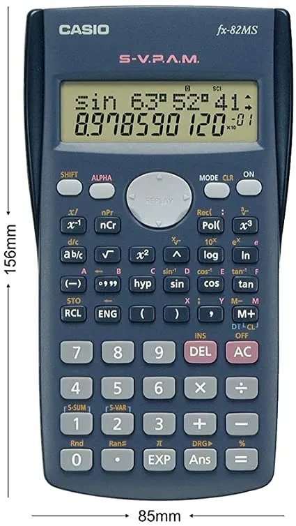Calculatrice Casio Scientifique S/R Fx-82ms