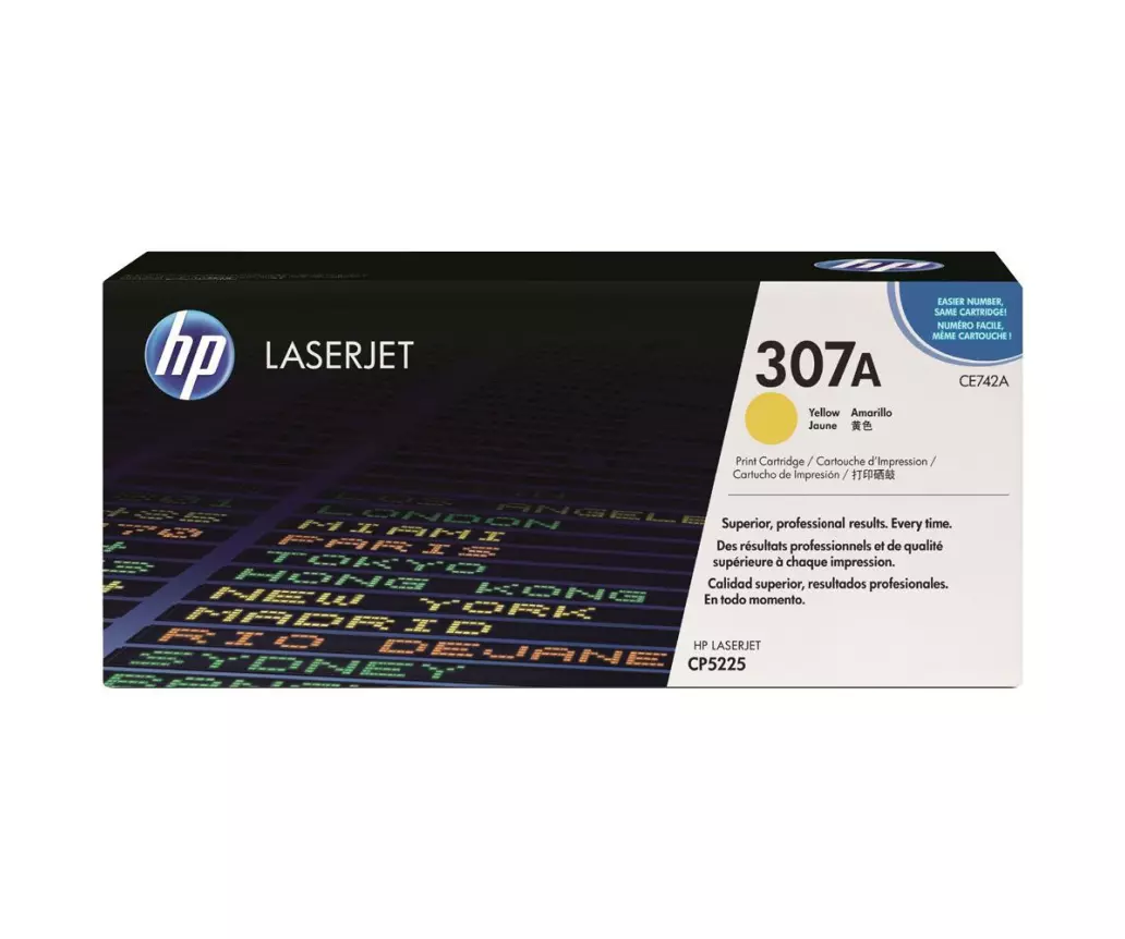 Toner HP Ce742a Yellow Laserjet Cp5225 (307a) Org